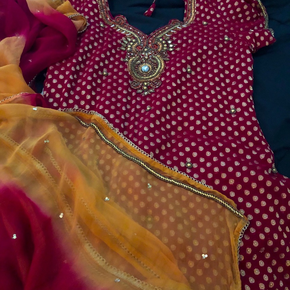 Salwar top and dupatta